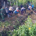 Polres Nganjuk Apresiasi Kerja Bakti Bersihkan Kali Apur di Jogomerto