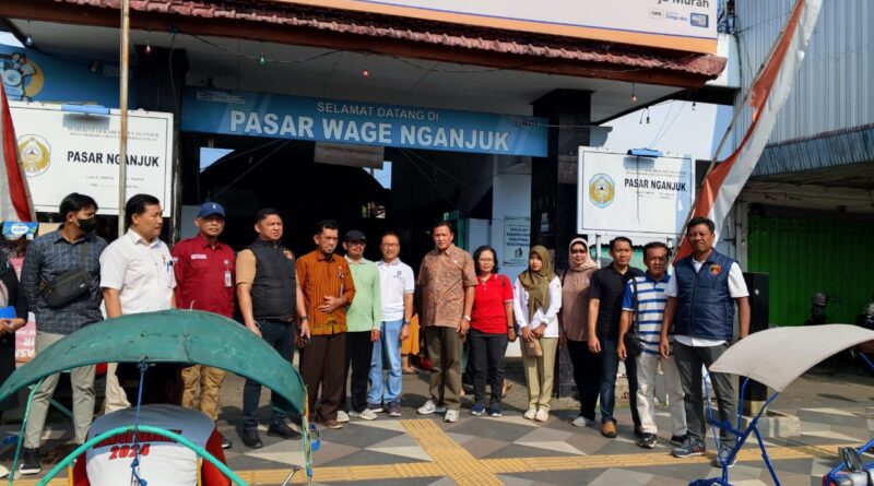 Sidak di pasar Wage Nganjuk