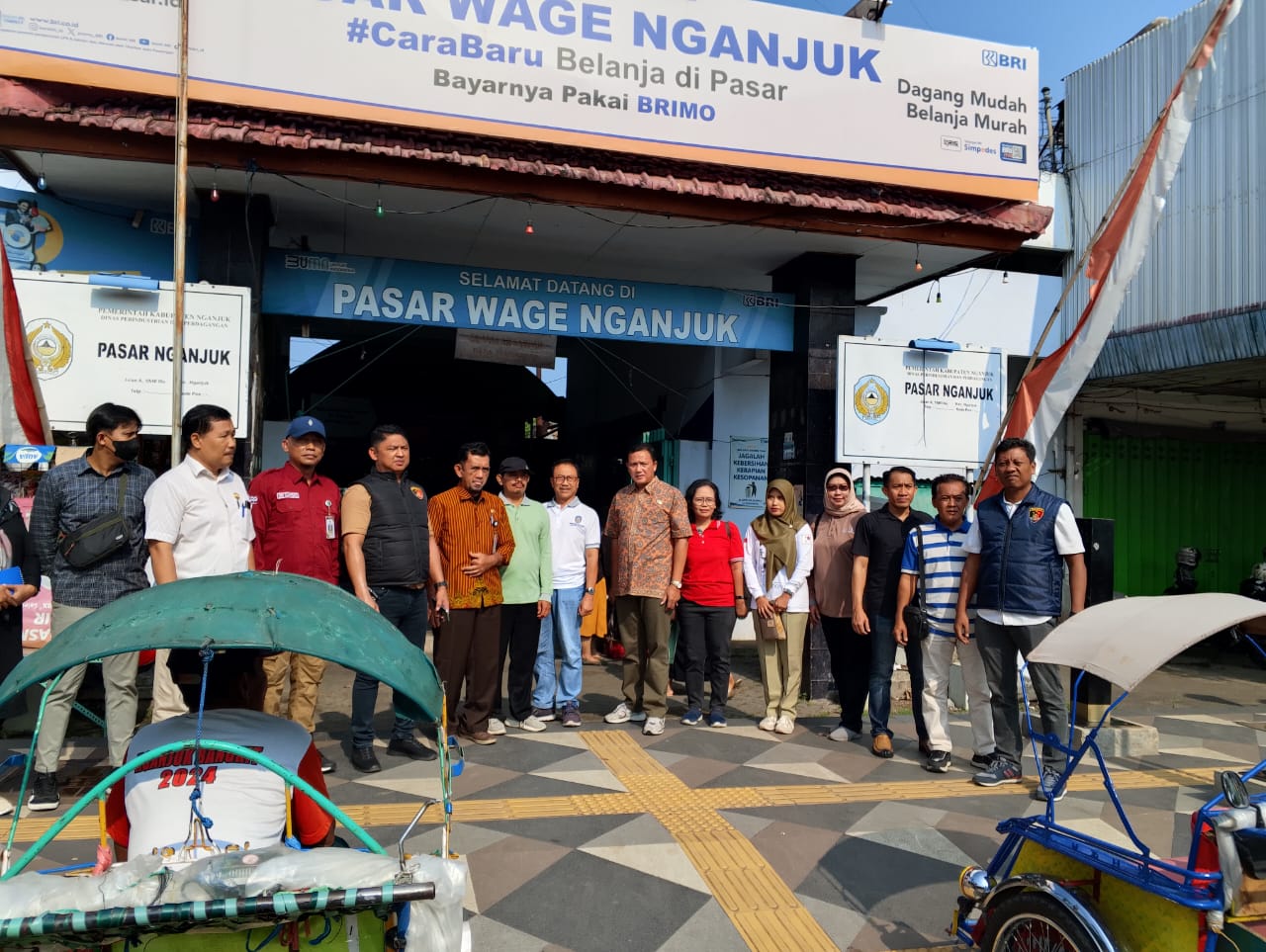 Sidak di pasar Wage Nganjuk