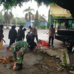 Sinergi TNI-Polri dan PSHT di Trenggalek, Kerja Bakti Jadi Wadah Gotong Royong Pemuda