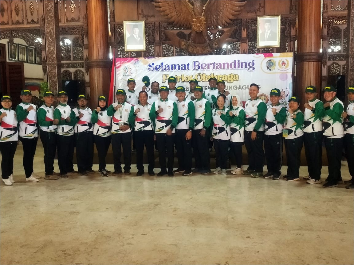 Kontinngen Porprov Pemda tulungagung siap diberangkatkan