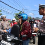 Polres Trenggalek dan PM TNI Gelar Razia Gabungan: puluhan Pelanggar Langsung Ditilang