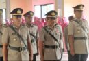 Kapolres Nganjuk Pimpin Sertijab Empat Kapolsek dan Pengukuhan Tiga Pejabat Baru