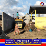 Pedagang hewan aniaya Relawan peduli lingkungan di pasar hewan munjungan.