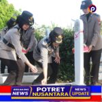 Polwan Polres Nganjuk Ziarah ke TMP Yudha Pralaya Peringati Hari Jadi ke-77
