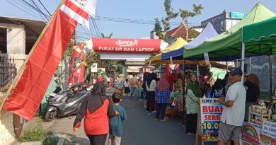 Semarak Hari Kemerdekaan RI, Desa Tanjungsari Gelar Car Free Day dan Bazar UMKM Bersama Mahasiswa UIN 1 Tulungagung