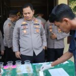 Kapolres Nganjuk Sambangi Polsek Baron, Tegaskan Komitmen Bebas Narkoba dan Tingkatkan Kinerja
