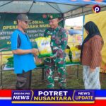 HUT ke-80 TNI, Kodim Trenggalek Gelar Pasar Murah Beras SPHP di Tengah Tradisi Katobilan