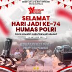 Polres Tulungagung Ucapkan Selamat Hari Jadi ke-74 Humas Polri: “Polisi Humanis Harapan Masyarakat